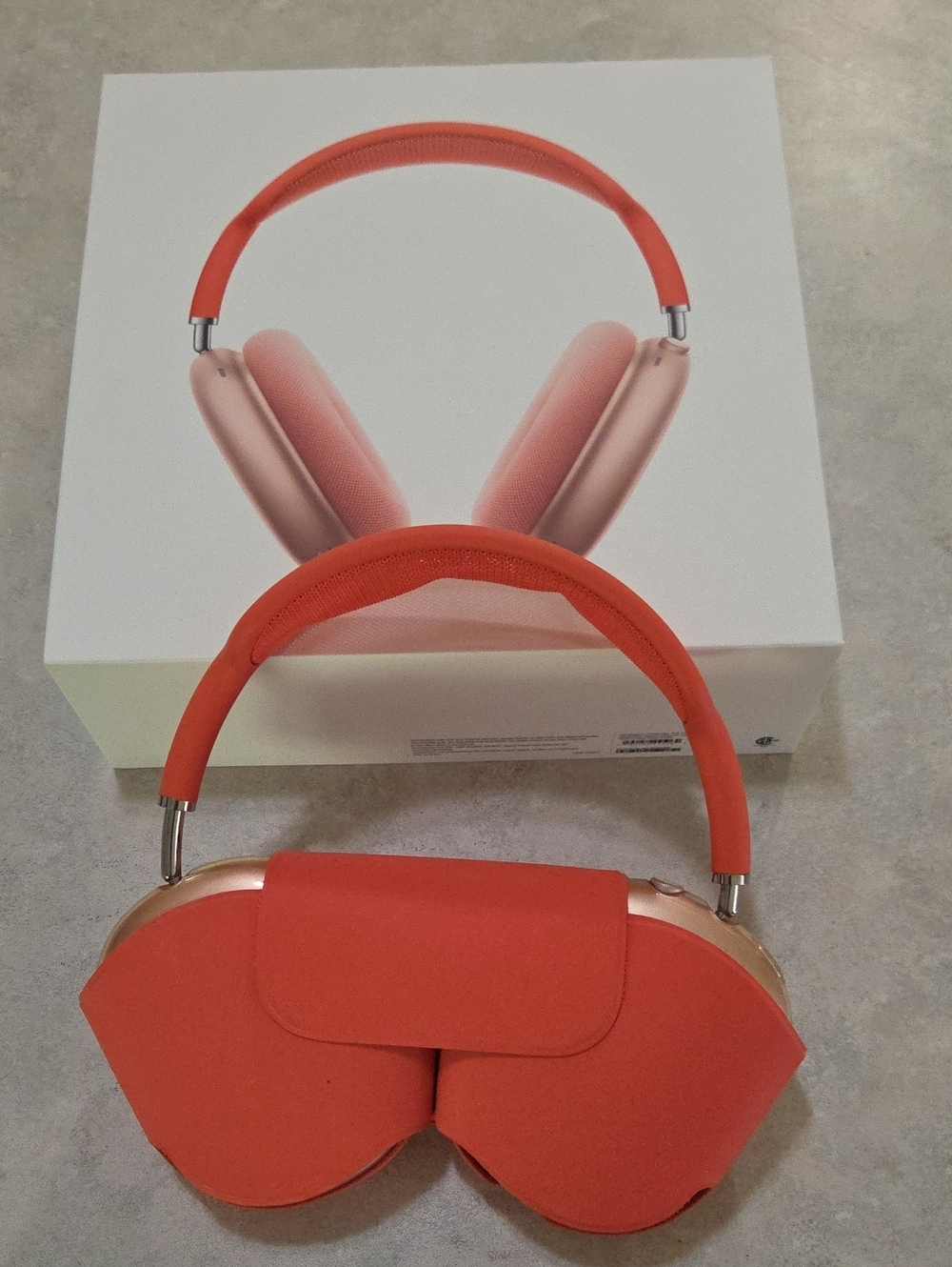 Apple Over-Ear Headphones in Coral and Rose Gold